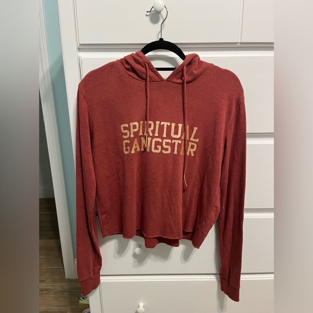 Spiritual Gangster Cropped Hoodie